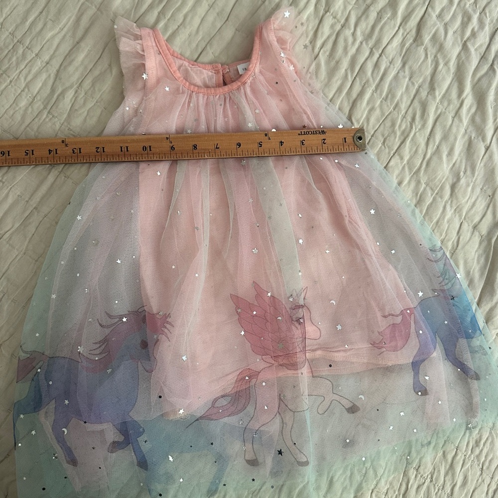 Pink Unicorn Tulle Dress - Picture 3 of 5